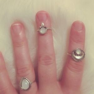 💛Set of 3 Boho rings